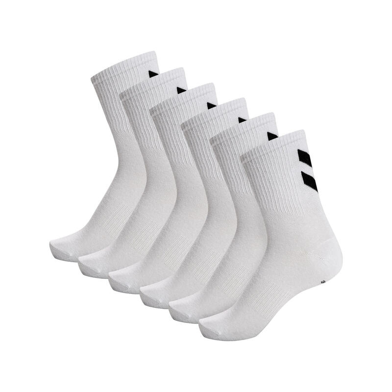 Skarpetki białe Hummel hmlCHEVRON 6-PACK SOCKS uniwersalne