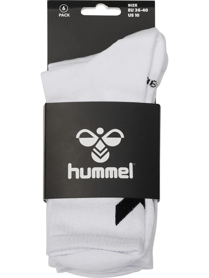 Skarpetki białe Hummel hmlCHEVRON 6-PACK SOCKS uniwersalne