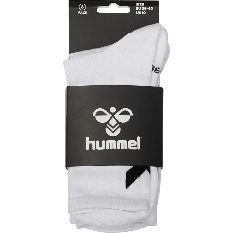 Skarpetki białe Hummel hmlCHEVRON 6-PACK SOCKS uniwersalne