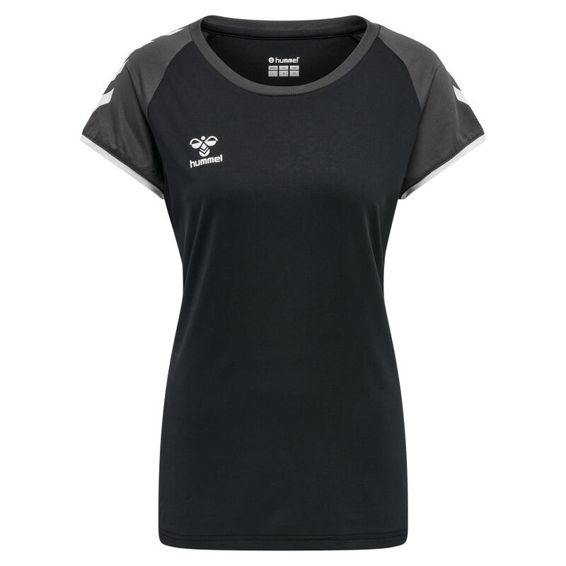 Camiseta Hmlcore Vóleibol Mujer Elástico Transpirable De Secado Rápido Hummel