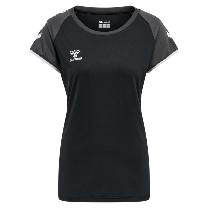 Hmlcore Volley Stretch Tee Wo T-Shirt de manga curta para mulher