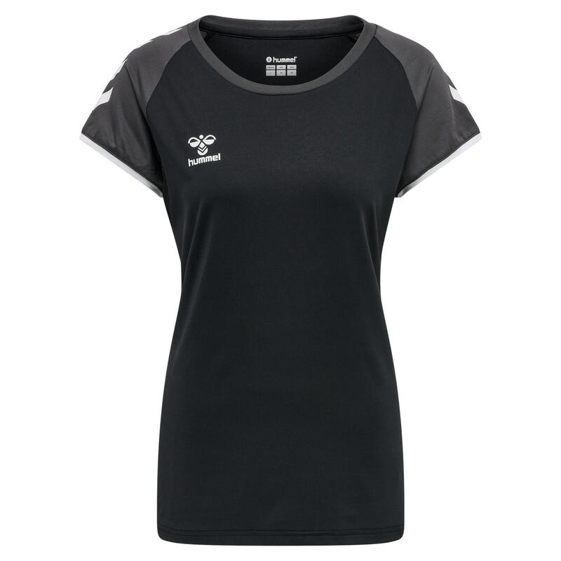 T-Shirt Hmlcore Volleybal Dames Rekbaar Ademend Sneldrogend Hummel