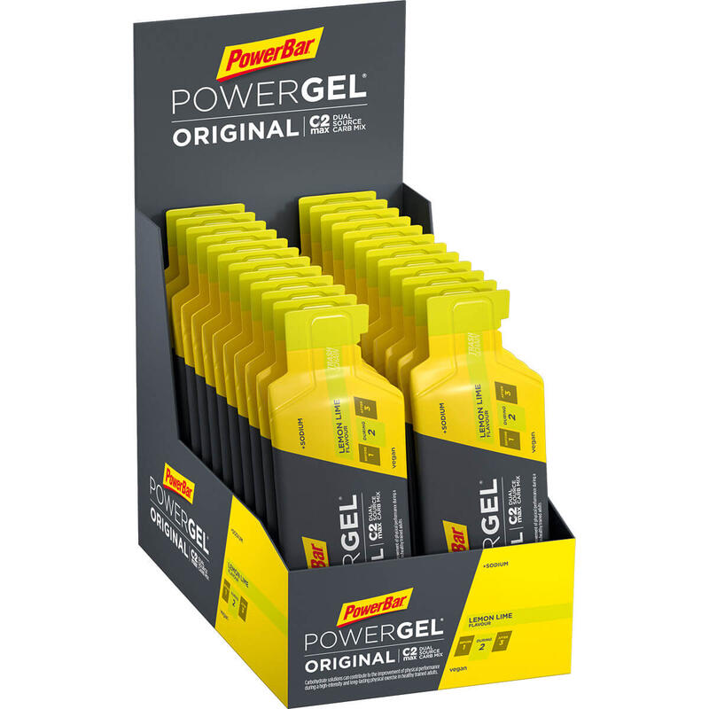 Gel PowerBar PowerGel Original 24x41gr Lemon-Lime