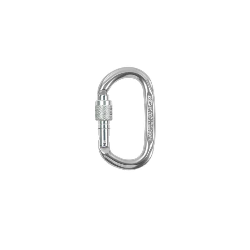 Karabinek Wspinaczkowy Climbing Technology Pillar CF SG (Screw Gate) - silver