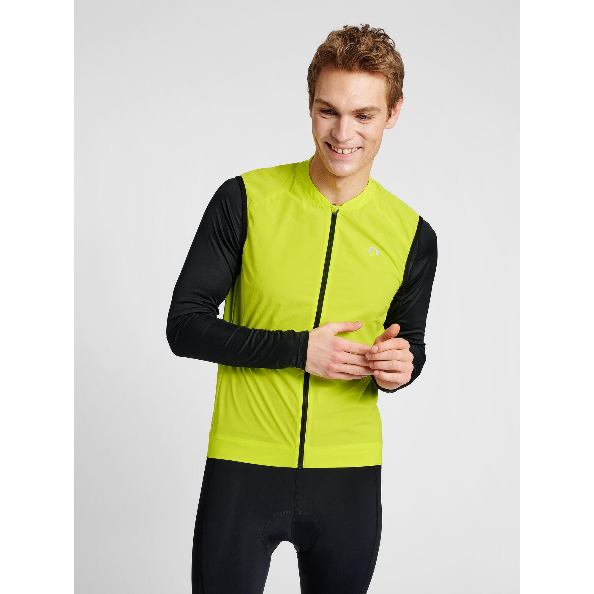 Newline - Enfiler Zip Combinaison Mens Core Homme Newline - Gilet Sans Manche - Jaune|vert - S - Decathlon