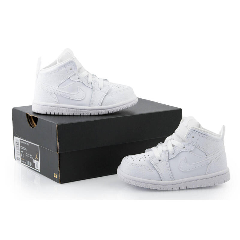Chaussures de sport pour enfants Nike Jordan 1 MId (TD) blanc