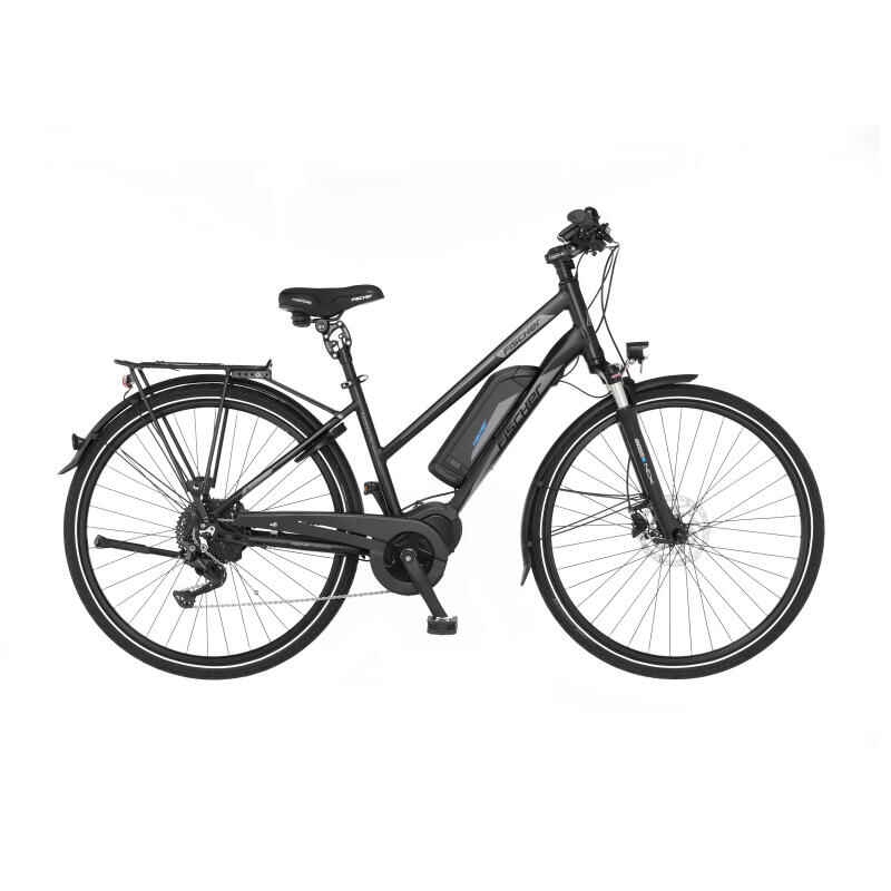 FISCHER Damen Trekking E-Bike VIATOR ETD 1861 schwarz 28 Zoll RH 44 cm 557 Wh