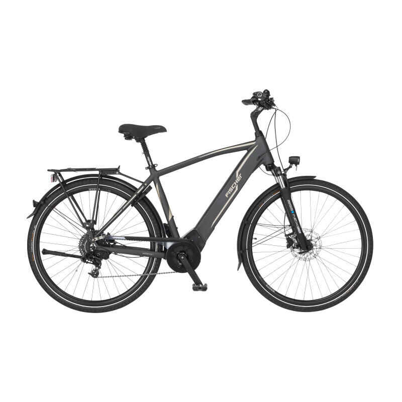 FISCHER Herren Trekking E-Bike VIATOR 5.0i grau 28 Zoll RH 55 cm 504 Wh