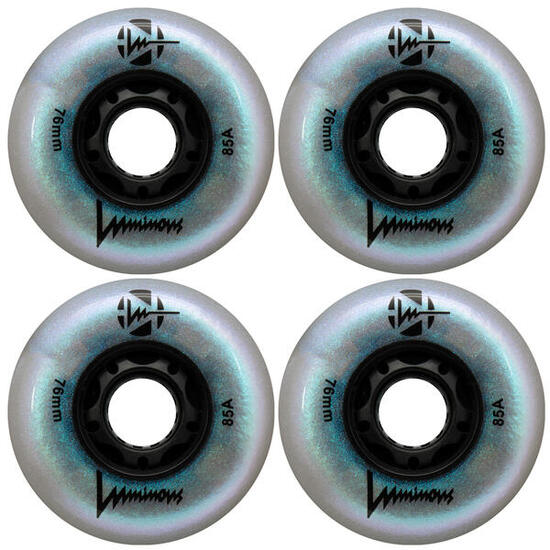 LUMINOUS Roue Inline 85A Noir Perle [x4]