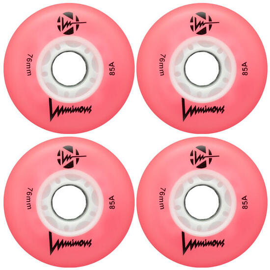 LUMINOUS Roue INLINE 85A Rose [x4]