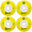 LUMINOUS Roue INLINE 85A Jaune [x4]