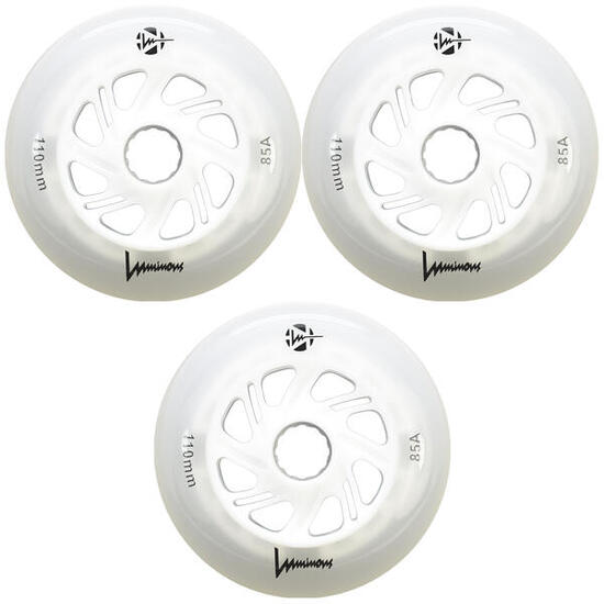 LUMINOUS Roue INLINE 110mm/85A White [x3]