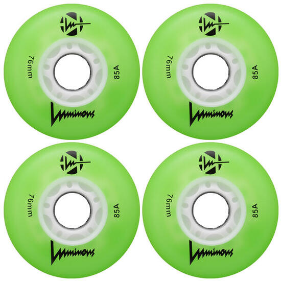 LUMINOUS Roue INLINE 85A Vert [x4]