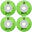 LUMINOUS Roue INLINE 85A Vert [x4]