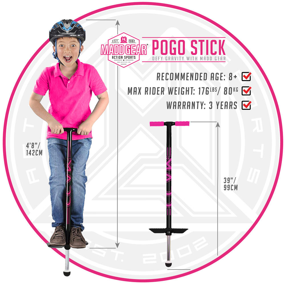 MADD GEAR CLASSIC RETRO POGO STICK FOR BOYS AND GIRLS AGED 8+ 2/5