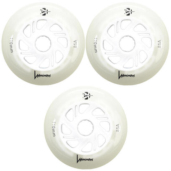 LUMINOUS Roue INLINE 110mm/85A White Glow [x3]