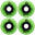 LUMINOUS Roue INLINE 85A Vert glow [x4]