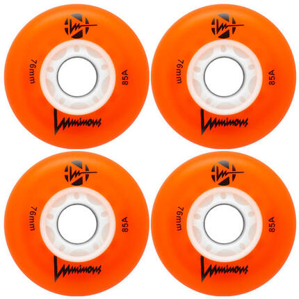 4 kółka do rolek fitness Luminous LED 76mm/85a świecące