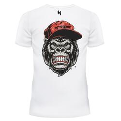 T-SHIRT Blanc Tête de casquette