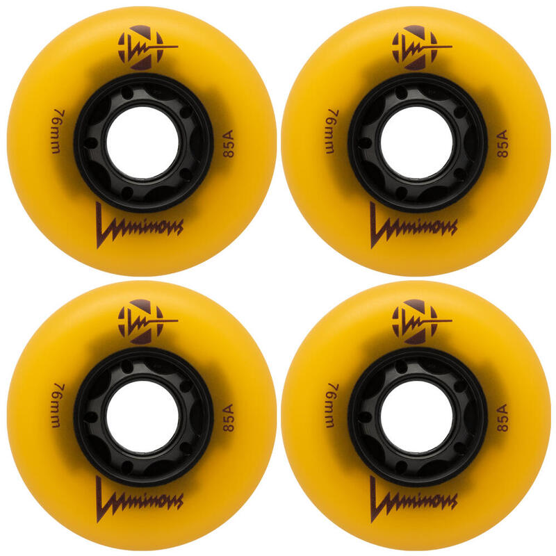 4 kółka do rolek fitness Luminous LED 76mm/85a świecące