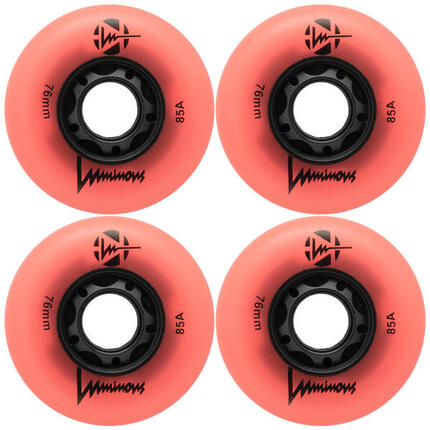 4 kółka do rolek fitness Luminous LED 76mm/85a świecące