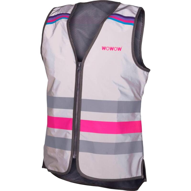 GILET DE SECURITE HAUTE VISIBILITÉ VELO ROSE FLUO pour les clubs