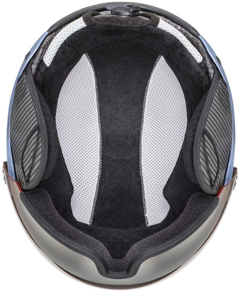 Uvex HLMT 500 Visor Skihelm met Vizier - Blauw 4/5