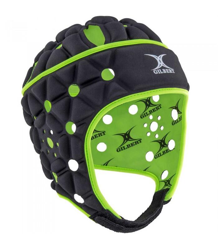 GILBERT Scrumcap Air Nero/Verde - XS (54 cm)