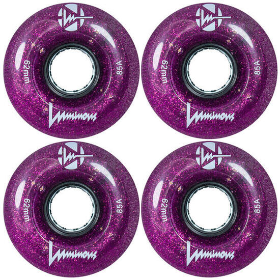 LUMINOUS Roue Quad 85A Violet Brouillard [x4]