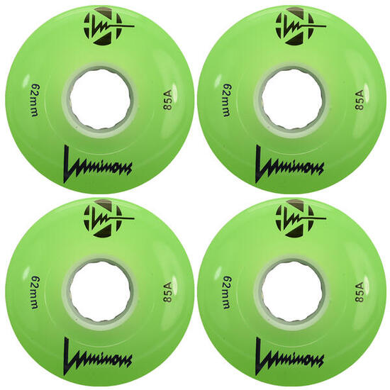LUMINOUS Roue Quad 85A Vert [x4]
