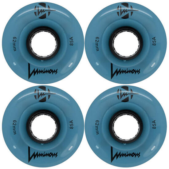 LUMINOUS Wielen Quad 85A Blauw Fosforescerend [x4]
