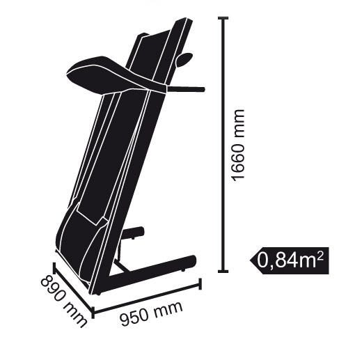 Tapis Roulant TRX GRAND CRUIS HRC, velocità 22km/h, con fascia Polar T34 TOORX 4/4
