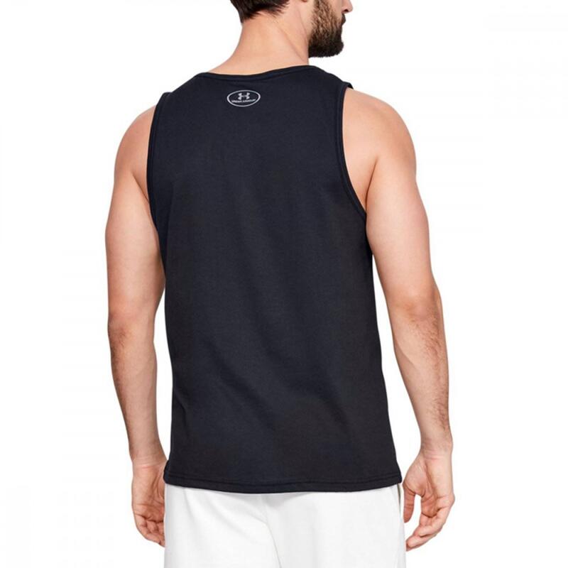 Camiseta Under Armour Sportstyle Logo Tank, Negro, Hombres