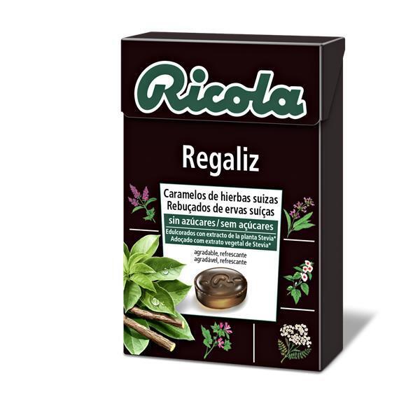 Rebuçados de Ervas Suíças Sabor Alcaçuz 50g Ricola