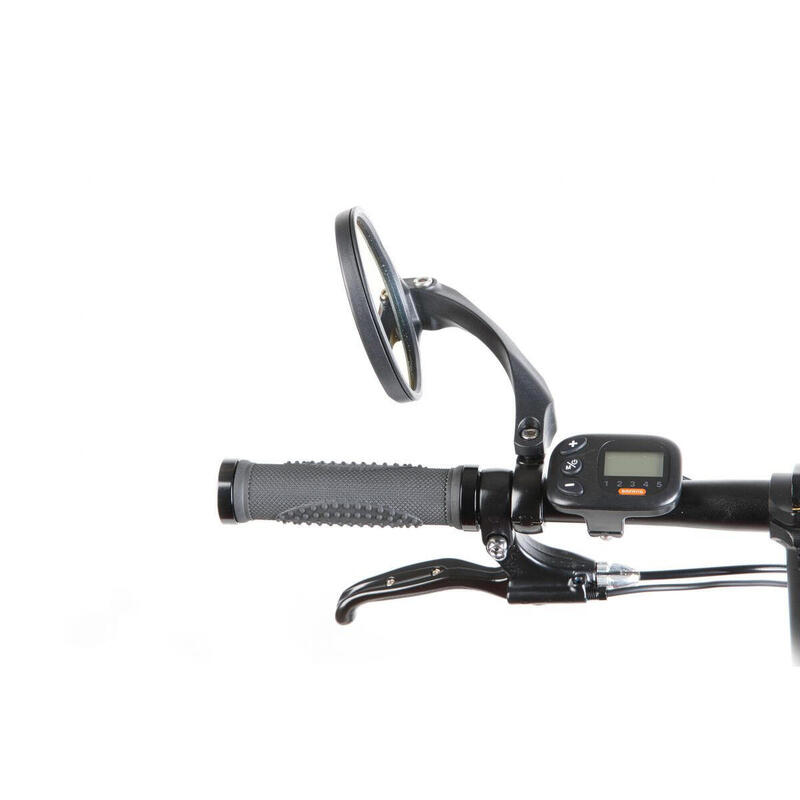 Mirage fietsspiegel Hi-Speed met klem links zwart