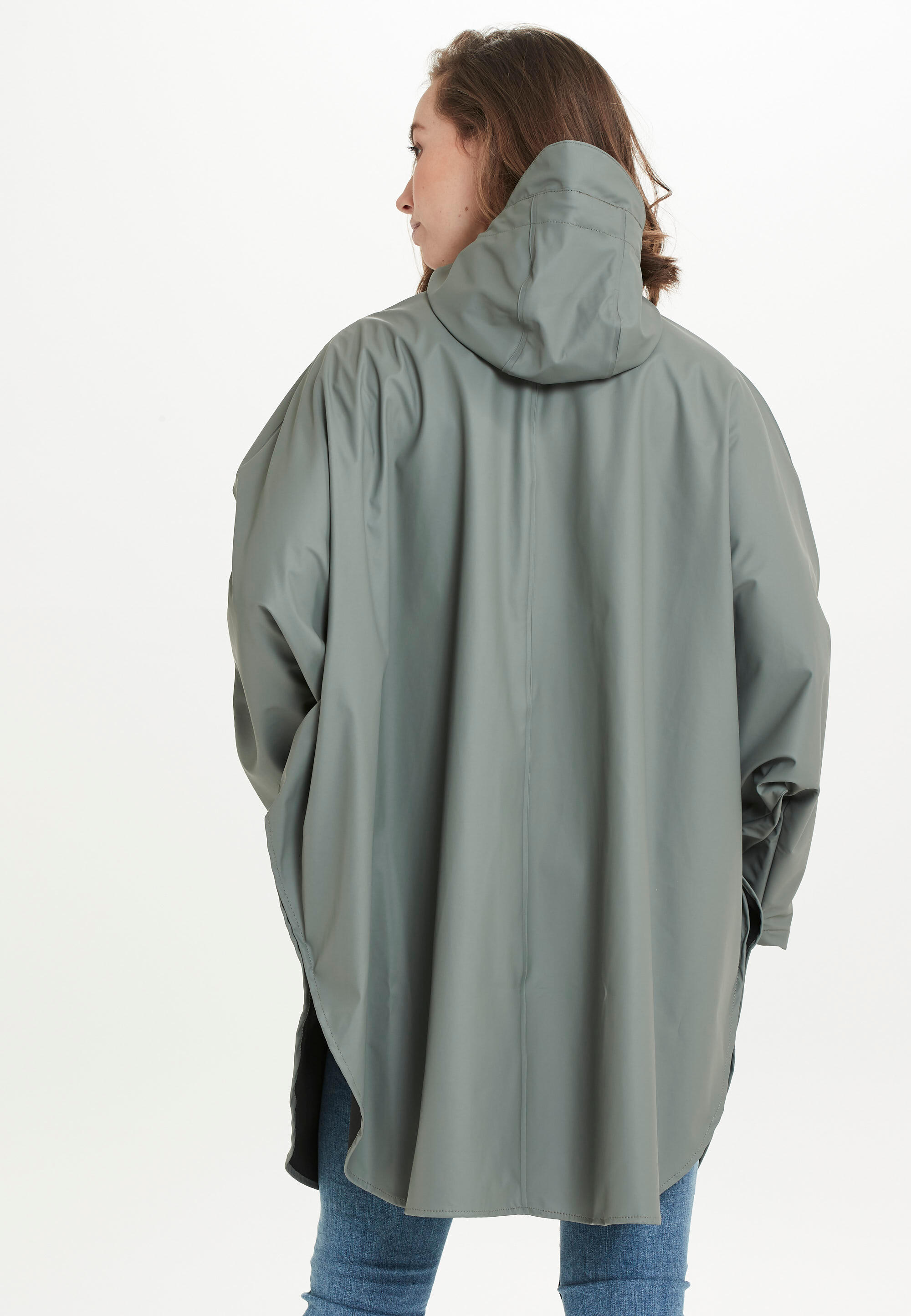 Wasserdichter Poncho, Damen Weather Report Flame PU 5/5