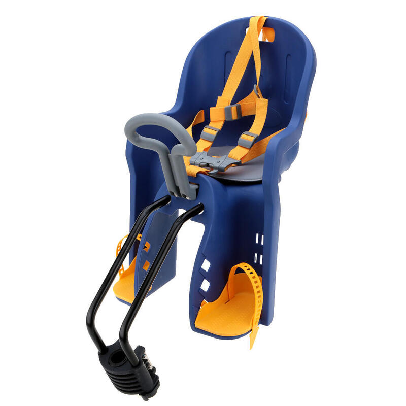 Silla Delantera Infantil para Bicicleta Azul/Amarilla