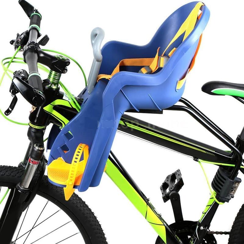 Cadeira de Bicicleta banco da frente para crianças Saddle Azul/Amarelo