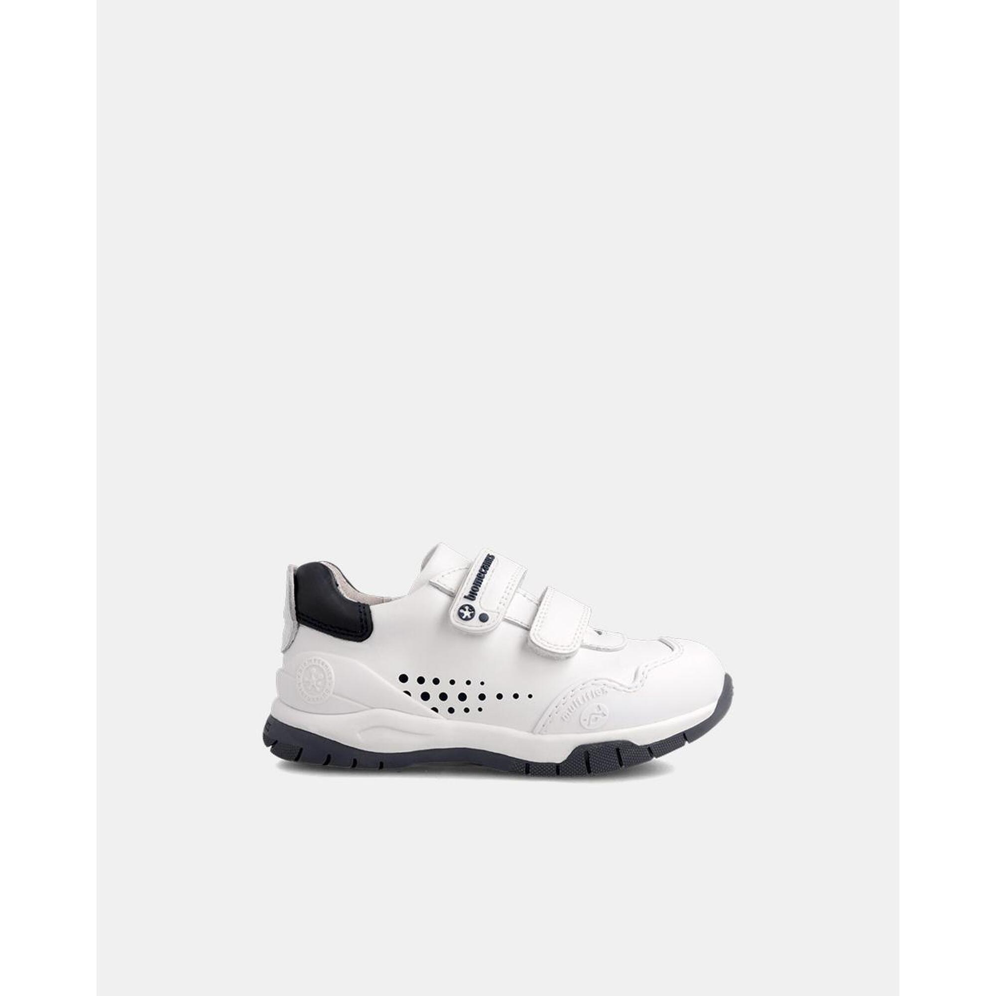 Zapatillas Deportivas Biomecanics De Piel De Ni os En Blanco Con