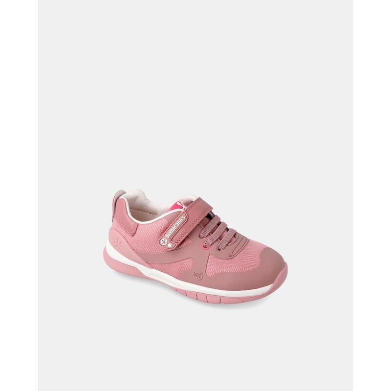 Zapatillas Deportivas Biomecanics Sintéticos De Niños En Rosa Con Velcro