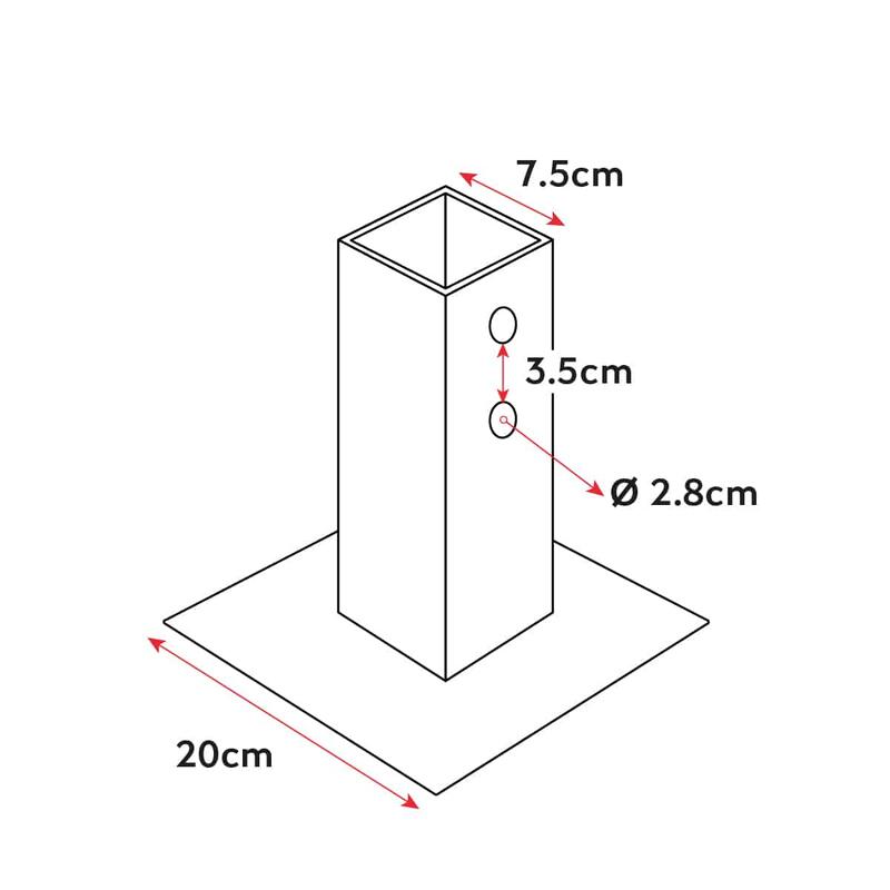 Station rig cage cross training fixation sol 3 modules | 420x180x275 CM