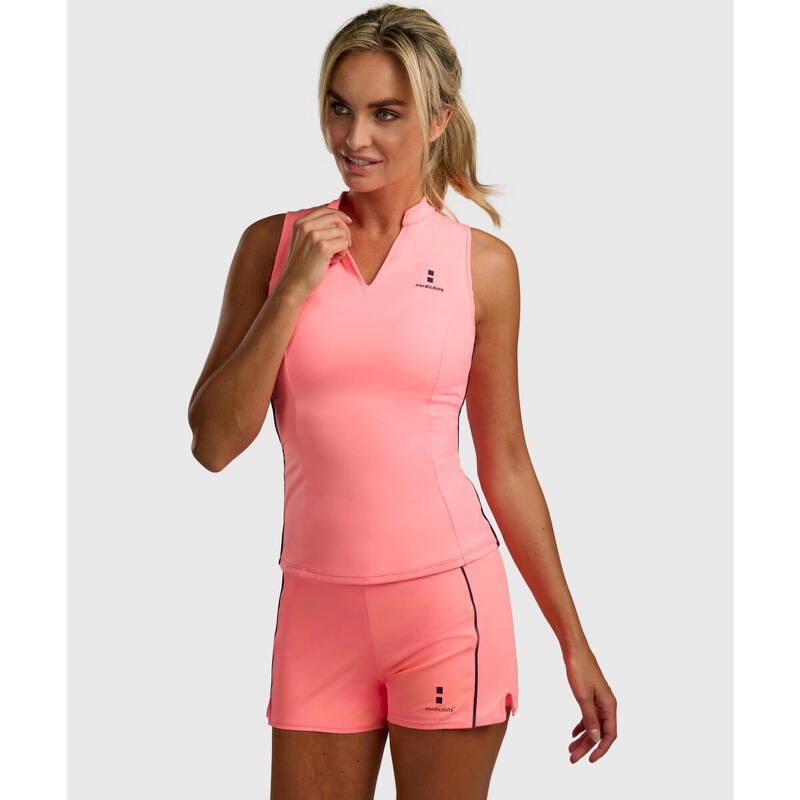 ECODESING - Elegance T-shirt de Tennis/Padel/Golf Femme Melon