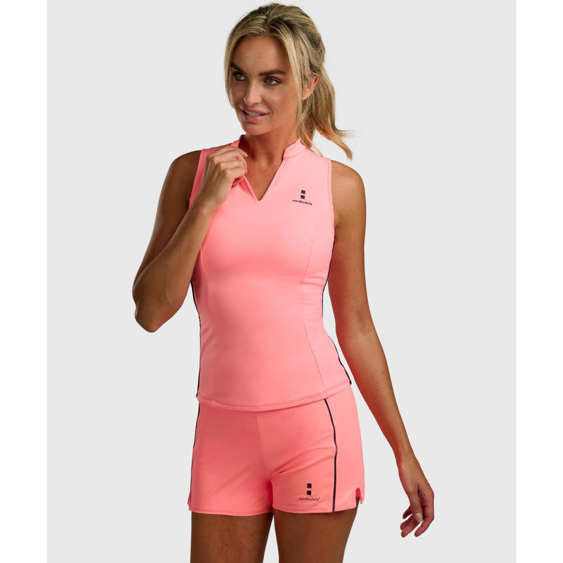 T-Shirt de Ténis/Padel/Golf Mulher Elegance Melon