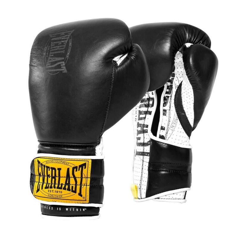 Everlast 1910 Guantes de Sparring Hook & Loop | Negro | 12-OZ