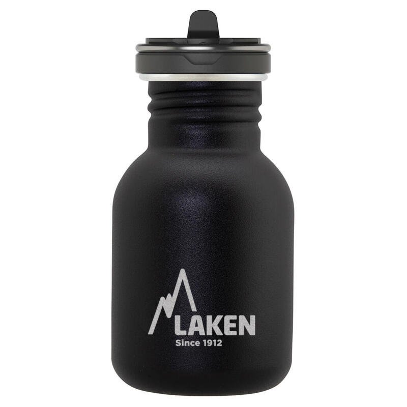 CANTIMPLORA BOTELLA TÉRMICA ACERO INOXIDABLE LAKEN TAPÓN SUMMIT 500 ML  NEGRO