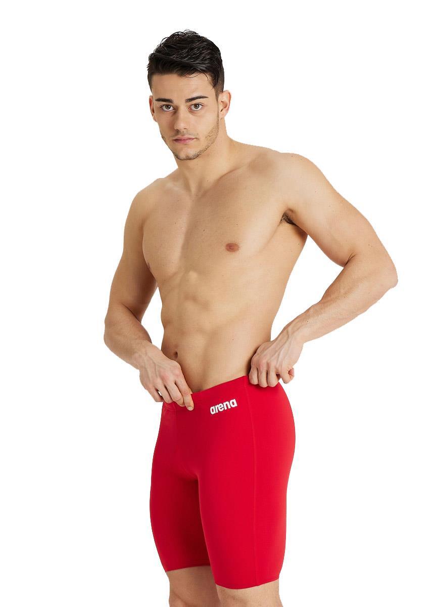 arena Men Jammer Solid, Red-White 1/5