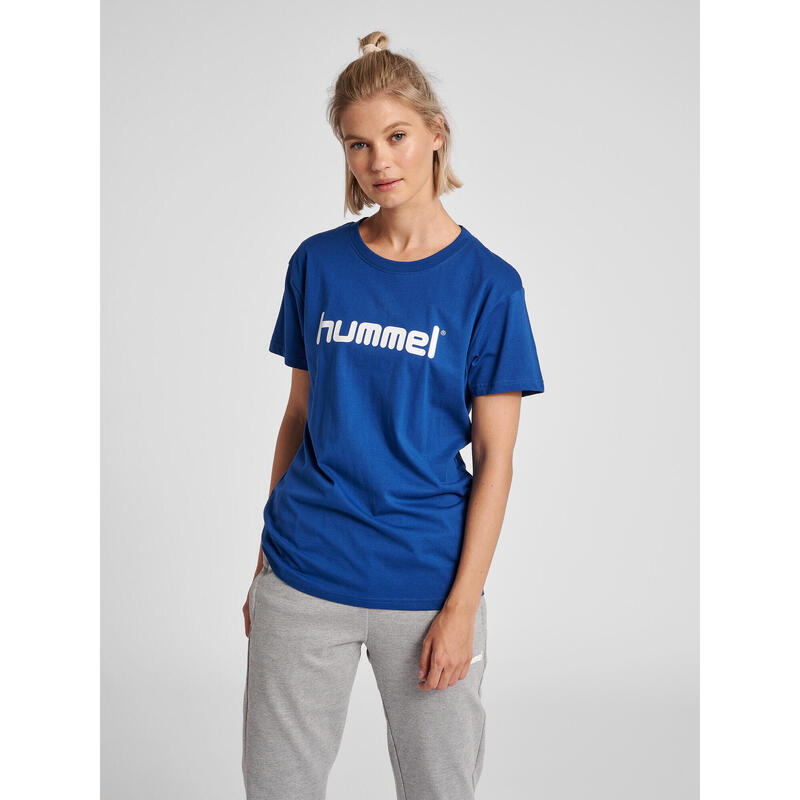 Koszulka sportowa z krótkim rękawem damska Hummel Cotton Logo