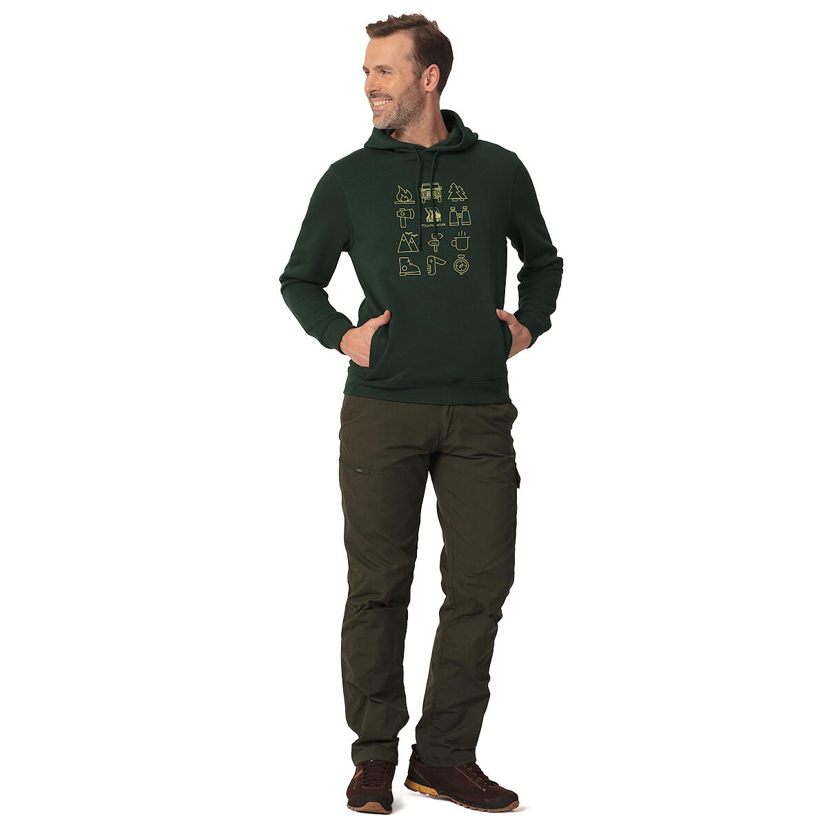 Bluza myśliwska męska Tagart Fns Rover Green ciepła dzianina 3/5