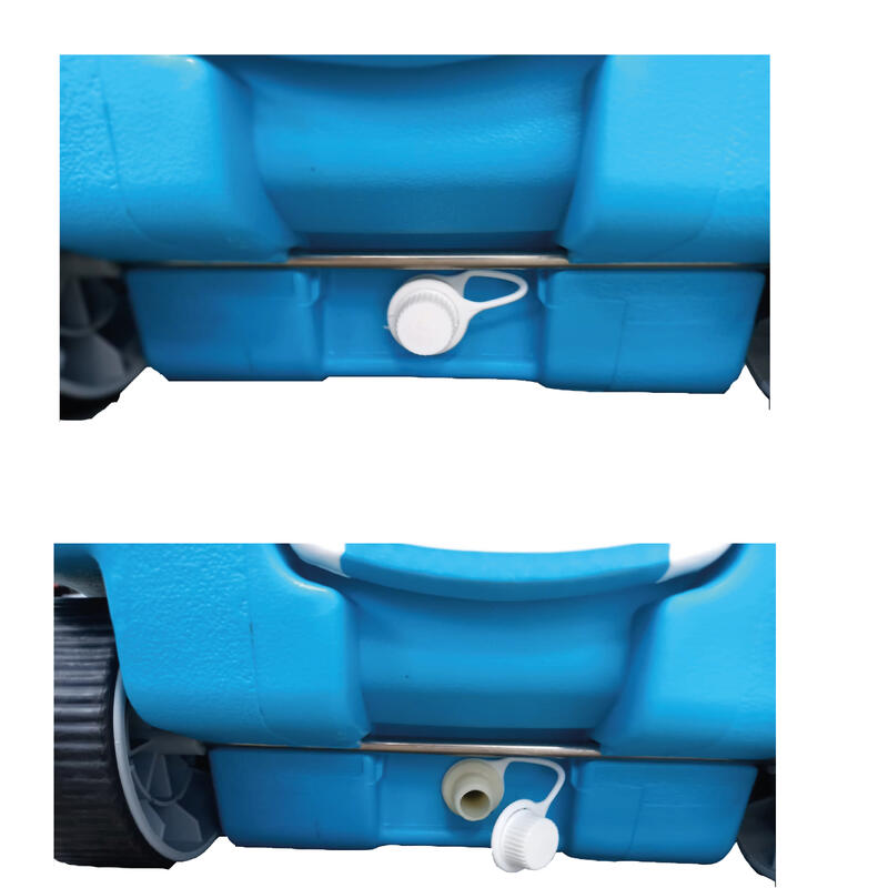 Nevera Portátil con ruedas Camping y Senderismo PINNACLE, 45 litros Azul/Gris