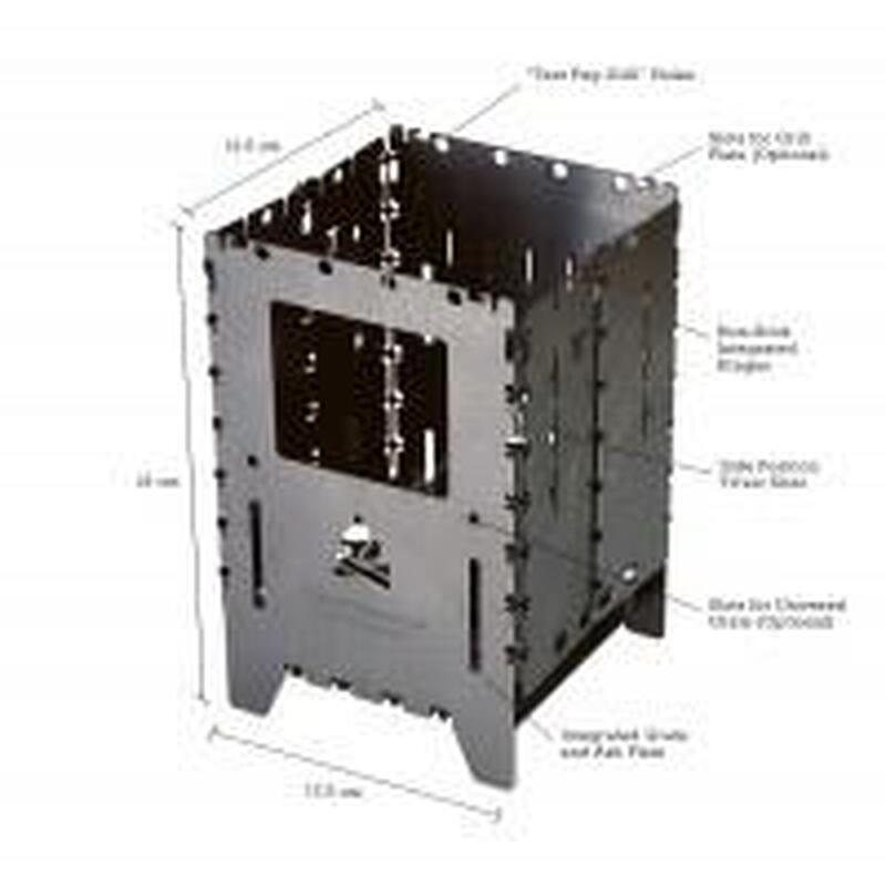 Bushcraft Essentials Bushbox XL Titanium Woodstove